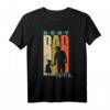 Best Dad Ever Vater Tochter Retro T-Shirt - Vintage Geschenk für Papa zur Geburt, Babyparty, Schwangerschaft, Geburtstag & Vatertag