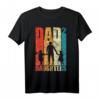 Dad Hoch 2 Papa Hoch 2 Töchter Zweifacher Papa T-Shirt – Witziges Geschenk zum Vatertag, Geburtstag & Weihnachten für den besten Papa