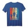 Dad Hoch 2 Papa Hoch 2 Töchter Zweifacher Papa T-Shirt – Witziges Geschenk zum Vatertag, Geburtstag & Weihnachten für den besten Papa
