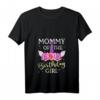 Damen Einhorn Mommy Of The Birthday Girl Familien T-Shirt mit V-Ausschnitt – Passendes Outfit für Geburtstagsfeiern & Familienfeste