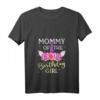 Damen Einhorn Mommy Of The Birthday Girl Familien T-Shirt mit V-Ausschnitt – Passendes Outfit für Geburtstagsfeiern & Familienfeste