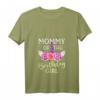 Damen Einhorn Mommy Of The Birthday Girl Familien T-Shirt mit V-Ausschnitt – Passendes Outfit für Geburtstagsfeiern & Familienfeste