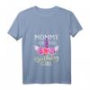 Damen Einhorn Mommy Of The Birthday Girl Familien T-Shirt mit V-Ausschnitt – Passendes Outfit für Geburtstagsfeiern & Familienfeste