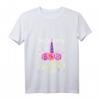 Damen Einhorn Mommy Of The Birthday Girl Familien T-Shirt mit V-Ausschnitt – Passendes Outfit für Geburtstagsfeiern & Familienfeste