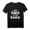 HapDog T-Shirt für Papa - Lustiges Geschenk mit 'My papa is the best' Design für Kinder