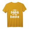 HapDog T-Shirt für Papa - Lustiges Geschenk mit 'My papa is the best' Design für Kinder