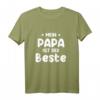 HapDog T-Shirt für Papa - Lustiges Geschenk mit 'My papa is the best' Design für Kinder