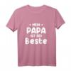 HapDog T-Shirt für Papa - Lustiges Geschenk mit 'My papa is the best' Design für Kinder