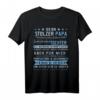 Ich bin Stolzer Papa Vater Tochter Eltern Geschenk Spruch T-Shirt – Lustiges Personalisiertes Papa T-Shirt für Geburtstag, Weihnachten & Vatertag
