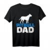 Pitbull Papa T-Shirt für Hundebesitzer und Papas – Klassisch geschnitten, doppelt genähter Saum