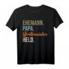 Herren Ehemann Papa Grillmeister Held T-Shirt – Lustiges Outdoor Geschenk für Männer