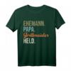 Herren Ehemann Papa Grillmeister Held T-Shirt – Lustiges Outdoor Geschenk für Männer