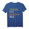 Herren Ehemann Papa Grillmeister Held T-Shirt – Lustiges Outdoor Geschenk für Männer