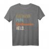 Herren Ehemann Papa Grillmeister Held T-Shirt – Lustiges Outdoor Geschenk für Männer