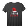 Weihnachten Familie Weihnachtsoutfit Papa Claus T-Shirt mit Weihnachtsmann Mütze – Witziges Weihnachtsgeschenk für Vater, Ehemann & die ganze Familie