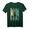 Herren Papa von drei Mädchen Vatertag Retro Vater T-Shirt - Klassisch geschnitten, doppelt genähter Saum