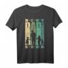 Best Dad Ever Vater T-Shirt mit 3 Kindern - Vintage & Retro Look, ideales Geschenk zur Babyparty, Schwangerschaft & Vatertag für Familienväter