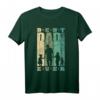 Best Dad Ever Vater T-Shirt mit 3 Kindern - Vintage & Retro Look, ideales Geschenk zur Babyparty, Schwangerschaft & Vatertag für Familienväter