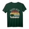 Vintage Retro Daddy Bär mit 3 Jungen Papa T-Shirt – Perfekt für Tierliebhaber und Retro-Fans zum HapDog