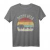 Vintage Retro Daddy Bär mit 3 Jungen Papa T-Shirt – Perfekt für Tierliebhaber und Retro-Fans zum HapDog