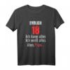 Lustiges 18. Geburtstag T-Shirt - Endlich 18 - Ich kann alles - Ich weiß alles - Ähm Papa... Geschenk für Sohn oder Tochter
