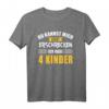 Nicht erschrecken Papa Mama vier 4 Kindern lustiges Spruch T-Shirt - Perfektes Geschenk für Eltern zu Vatertag, Muttertag & Weihnachten