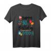 Kinder Happy 30th Birthday Daddy T-Shirt – Perfektes Outfit für Sohn, Tochter & Baby zum 30. Geburtstag mit Cupcake & Luftballons