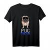Herren Mops Papa mit Sonnenbrille T-Shirt – Lustiges Hundegeschenk für Männer, Vatertag & Geburtstag