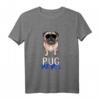 Herren Mops Papa mit Sonnenbrille T-Shirt – Lustiges Hundegeschenk für Männer, Vatertag & Geburtstag