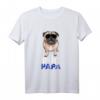 Herren Mops Papa mit Sonnenbrille T-Shirt – Lustiges Hundegeschenk für Männer, Vatertag & Geburtstag