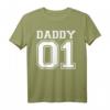 Daddy 01 Papa Vater Sohn Partnerlook Geschenk T-Shirt - Perfektes Familien-Matching für Geburtstag, Vatertag & Weihnachten