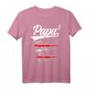 Papa Hoch 3 Kinder Vatertag T-Shirt – Geschenk für werdende Väter mit Drillingen oder drittem Kind