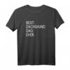Best Dachshund Dad Ever Teckel Dackel Papa T-Shirt – Lustiges Geschenk für Hundeliebhaber, Hundepapas & Züchter zum Welthundetag & Vatertag