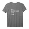 Best Dachshund Dad Ever Teckel Dackel Papa T-Shirt – Lustiges Geschenk für Hundeliebhaber, Hundepapas & Züchter zum Welthundetag & Vatertag
