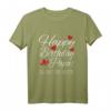 Happy Birthday Papa T-Shirt - Persönliches Geburtstagsgeschenk mit Glückwunsch für den besten Papa