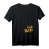 Herren Mops Papa T-Shirt - Best Pug Dad Ever, Geschenk für Mops-Liebhaber zum Geburtstag, Vatertag & Weihnachten