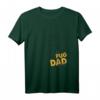 Herren Mops Papa T-Shirt - Best Pug Dad Ever, Geschenk für Mops-Liebhaber zum Geburtstag, Vatertag & Weihnachten