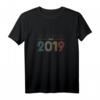 Beste Ehefrau seit 2019 – Vintage Retro T-Shirt zum ersten Hochzeitstag, Papierhochzeit Geschenk für Ehepartner