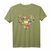 Book Lover Heart Shape Cute Reading Gift Librarian Bookworm T-Shirt – Perfektes Geschenk für Buchliebhaber, Bibliothekare & Lesefans an Weltlesetagen