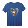 Book Lover Heart Shape Cute Reading Gift Librarian Bookworm T-Shirt – Perfektes Geschenk für Buchliebhaber, Bibliothekare & Lesefans an Weltlesetagen