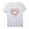 Book Lover Heart Shape Cute Reading Gift Librarian Bookworm T-Shirt – Perfektes Geschenk für Buchliebhaber, Bibliothekare & Lesefans an Weltlesetagen