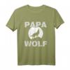 Herren Papa Wolf Lustig Vater Papi Vatertag Geschenk-Idee T-Shirt – Humorvolles Tiermotiv für Papa, Ehemann & Vater zum Vatertag