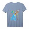 Kinder Rakete 4. Geburtstag T-Shirt – Weltraum Geburtstags-Shirt für Jungen und Mädchen, Perfekt als Geschenk für Raketen- und Raumfahrtfans zum 4. Geburtstag