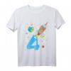 Kinder Rakete 4. Geburtstag T-Shirt – Weltraum Geburtstags-Shirt für Jungen und Mädchen, Perfekt als Geschenk für Raketen- und Raumfahrtfans zum 4. Geburtstag
