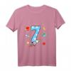 Kinder 7. Geburtstag Rakete T-Shirt für Jungen - Lustiges Weltall Outfits für den besonderen Tag