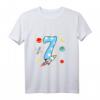 Kinder 7. Geburtstag Rakete T-Shirt für Jungen - Lustiges Weltall Outfits für den besonderen Tag
