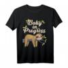 Faultier Schwangerschaft T-Shirt Geschenk für Schwangere Frau & werdenden Vater - Lustiges Baby Bauch T-Shirt für Babypartys & Überraschungen