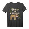 Faultier Schwangerschaft T-Shirt Geschenk für Schwangere Frau & werdenden Vater - Lustiges Baby Bauch T-Shirt für Babypartys & Überraschungen