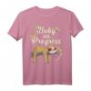 Faultier Schwangerschaft T-Shirt Geschenk für Schwangere Frau & werdenden Vater - Lustiges Baby Bauch T-Shirt für Babypartys & Überraschungen