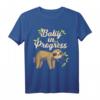 Faultier Schwangerschaft T-Shirt Geschenk für Schwangere Frau & werdenden Vater - Lustiges Baby Bauch T-Shirt für Babypartys & Überraschungen